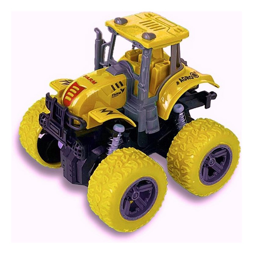 Trator Tração 4x4 C/ Motor À Fricção 360° Carrinho- Bee Toys