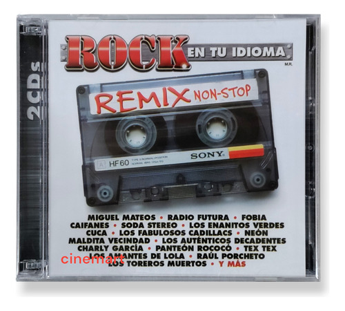Rock En Tu Idioma Remix Non-stop 2 Discos Cd
