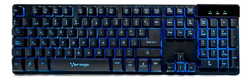 Teclado Vorago Star The Game Alambrico Usb Rgb Negro Kb-502