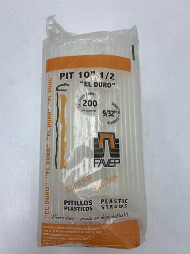 Imagen 3 de 4 de 200 Pitillos Plasticos El Duro Favep Dg. 2686 1.69 Xavi