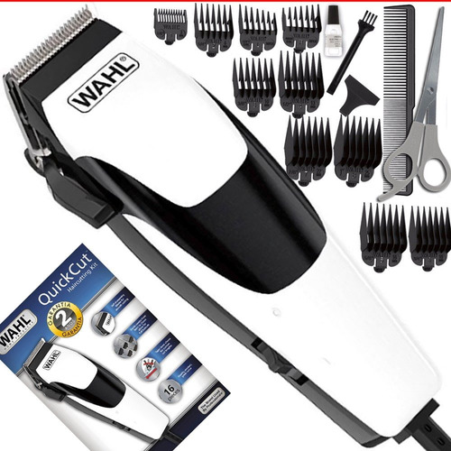 Máquina De Cortar Cabelo Barba Wahl Quickcut 10 Pentes 220v