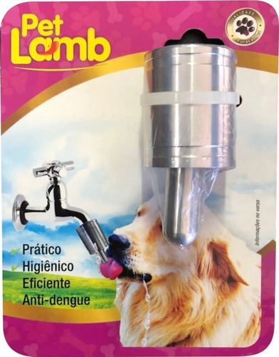 Pico Bebedero Para Canilla Grifo Perros Aluminio Pet Lambe