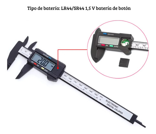 Calibrador Vernier Digital Lcd