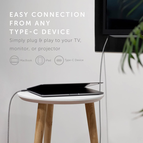 Native Union Belt Cable Hdmi 2.0 Usb-c A Hdmi - Cable Reforz