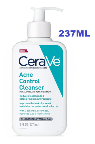 Cerave Limpiador Acne Control Momento de aplicación Día/Noche Tipo de piel Grasa