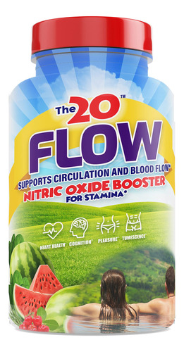 The20: Flow - Suplemento De Oxido Nitrico, 60 Capsulas, L-ci