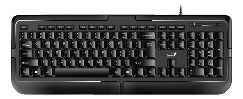 Teclado Genius Kb-118 Qwerty Español Color Negro Nuevo Lote