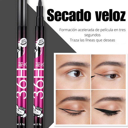 Set 12 Delineador Ojos Y 12 Rimel Larga Duración Waterproof
