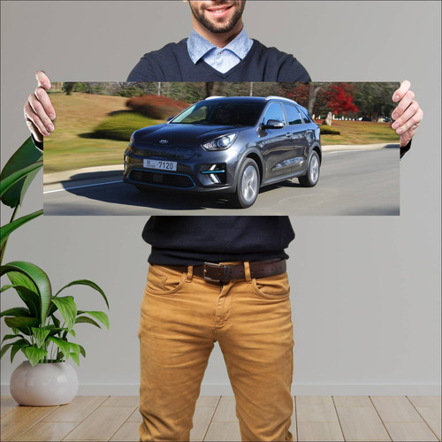 Cuadro 30x80cm Auto 2019 Kia E Niro Uk Auto 188