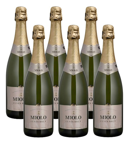 Kit 06 Unidades Espumante Brut Miolo Cuvée 750mlMiolo CUVEE brut 750 ml pacote x 6 u