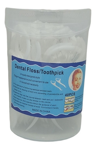 Pack De 40 Unidades Dental Floss Hilo Interdental Dientes 