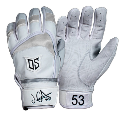 Guantes De Bateo Demon Slugger Jessy Castillo 53 Blanco Gran