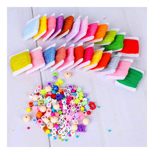 Kit De Bricolaje Accesorios De Pulsera Hilo Con Cuentas Herr