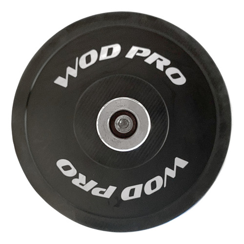 Par De Discos Bumpers Plate Rígidos Color Negro Wod Pro 35 Libras Caucho Acero Barras Olímpicas