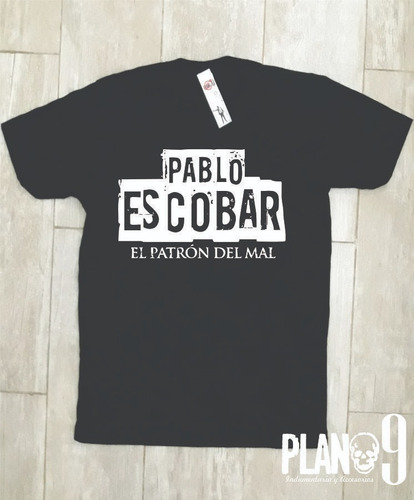 Remeras Estampadas Pablo Escobar El Patron Del Mal