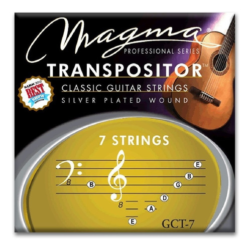 Cuerdas Transpositor Criolla Siete Cuerdas Magma Gct-7