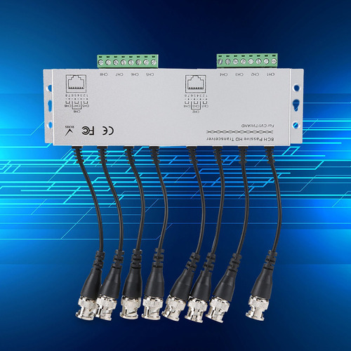 Nuevo Adaptador Transceptor Cctv Video Balun De 8 Canales Y