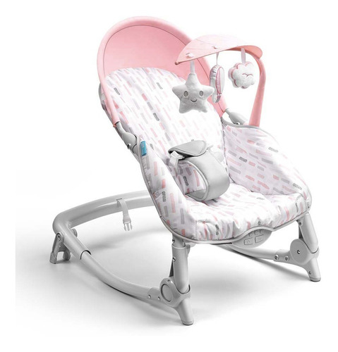 Cadeira de balanço para bebê Multikids Spice rosa