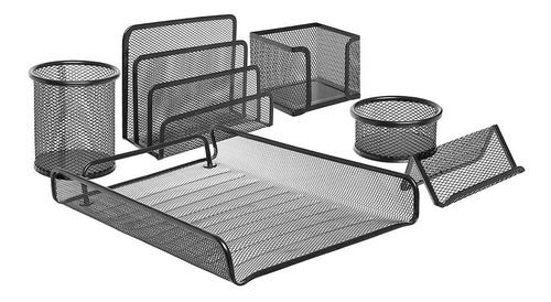 Imagen 2 de 5 de Set Oficina X 6 Organizador Malla Escritorio Office Mesh