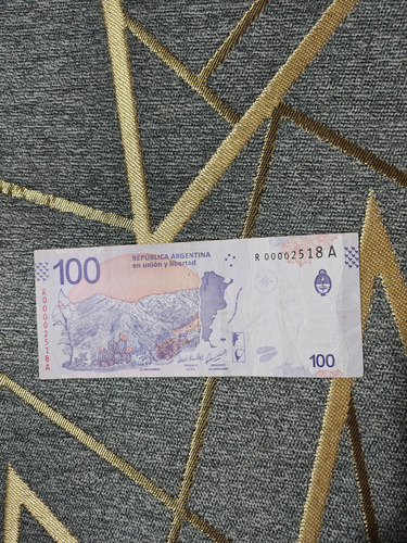 Taruca Billete Reposición $100 Número Bajo (Usado)