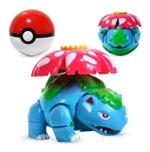 Imagem 2 de 3 de Boneco Pokemon Venusaure Pokebola Com Caixa Pronta Entrega