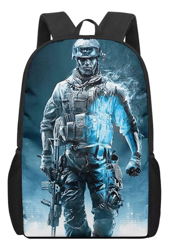 Mochila Escolar Con Estampado 3d Call Of Duty Cod For Niños