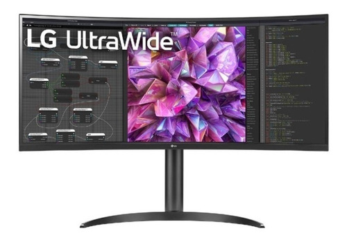 Monitor gamer curvo LG UltraWide 34WQ73A LCD 34" negro 100V/240V