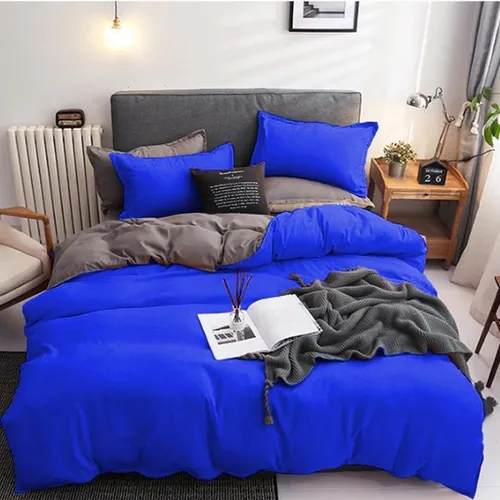 comprar Jogo De Cama Solteiro 7 Pç Com Edredom Blue Grey 400 Fios