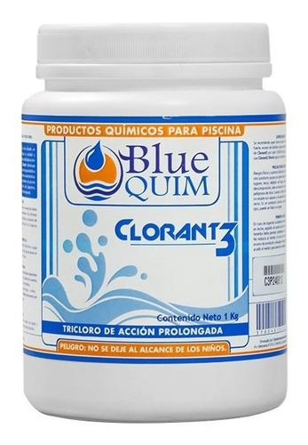 Clorclean - Tabletas 3 In - Para Albercas - Bluequim - 1 Kg