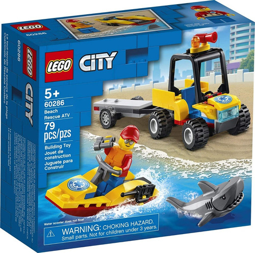 Bloques Lego City Rescate En La Playa 79 Piezas B. O.