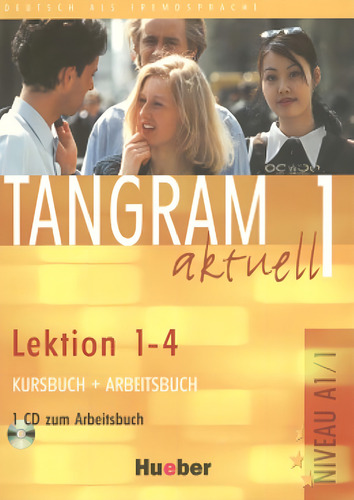 Tangram aktuell 1 kursbuch + arbeitsbuch - lektion 1-4 mit cd (texto + exerc.), de Jan, Eduard Von. Editorial Hueber Verlag, capa mole em alemão, 2004