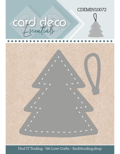 Scrapbook Troquel  Card Deco Arbol Navidad Colgante 5x4cm 
