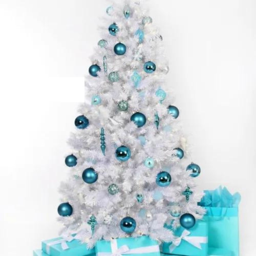 Árvore De Natal Luxo 1,50m 240 Galhos Branca Natalina Cor Branco