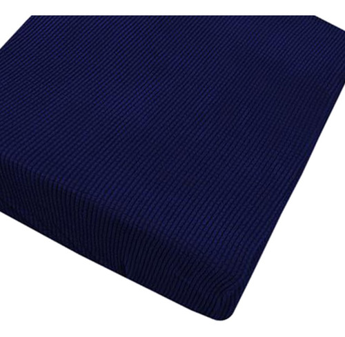 2pcs 1 Seater Sofá Elástico Azul Futon Asiento Banco