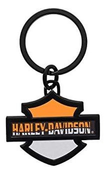 Harley-davidson Llavero Con Logotipo De Barra Y Escudo 3d, 3