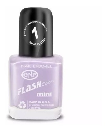 Esmalte Flash Colors De Gnp 9ml Nro.1 Violeta Pastel
