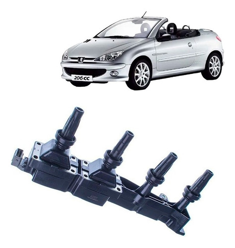 Bobina Encendido Para Peugeot 206 Cabriolet 1.6 2002 2007