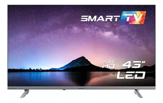 Smart Tv 43 Britania Btv43e3aagssgblf Led Full Hd (1920 X 1080) 43 Dolby Audio, Chromecast Built In, Com Netflix, Globoplay, Youtube, Prime Video - 110v/220v