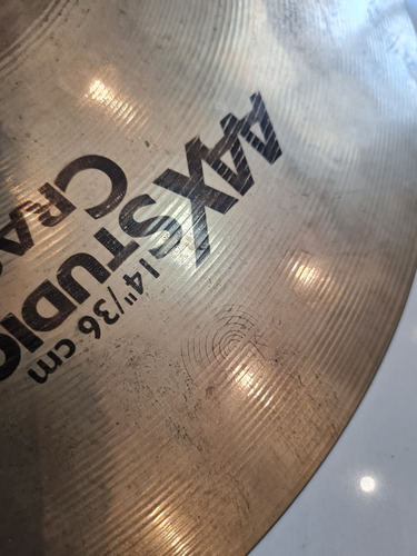 Sabian Aax Studio Crash 14 Prato - 1200 P.l X Natural (Usado)