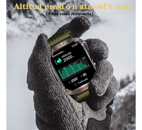 Smart Watch Hombre Bluetooth Llamada Compass Torch