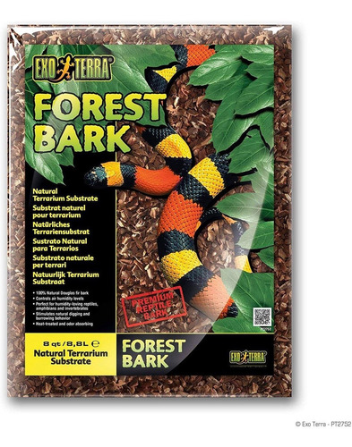 Exo Terra Forest Bark Substrate, Natural Terrarium Substrate