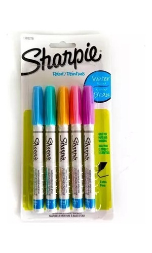 Marcadores De Pintura Sharpie Pastel X5 Colores