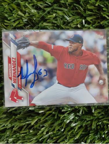 2020 Topps Darwinzon Hernández #430 Autografiada 