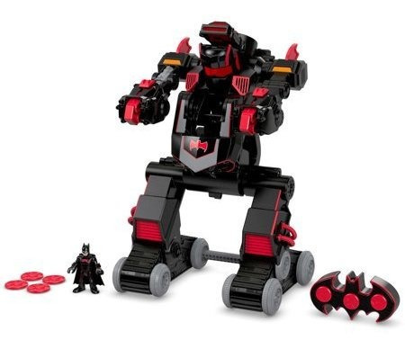 Bati Robot Fisher Price Imaginext Rojo Con Negro Dyh09