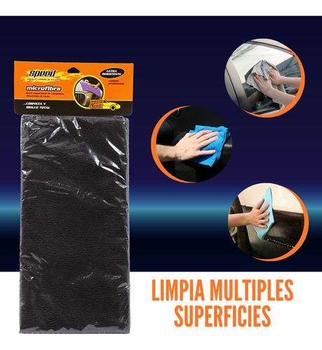 Microfibra Limpieza Auto. No Raya, Absorbe Mucho, Carro