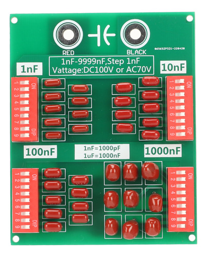 Placa De Condensador Step 1nf Programable Para 9999nf 4 Deci