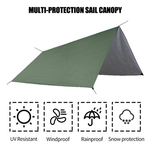 Cuerda Sail Canopy Rain Fly Ft, 10 Bolsas De Trabajo, 10 Tol