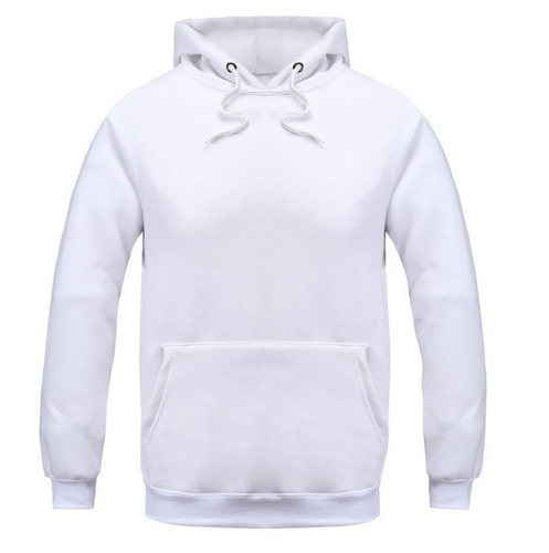 Blusa Moletom Branco Liso Moda Feminina Masculina Com Capuz | Mercado Livre