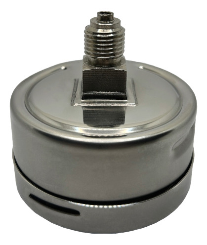 Manômetro Total Inox Angular 63mm, 10 Bar/psi Rosca 1/4 Bsp