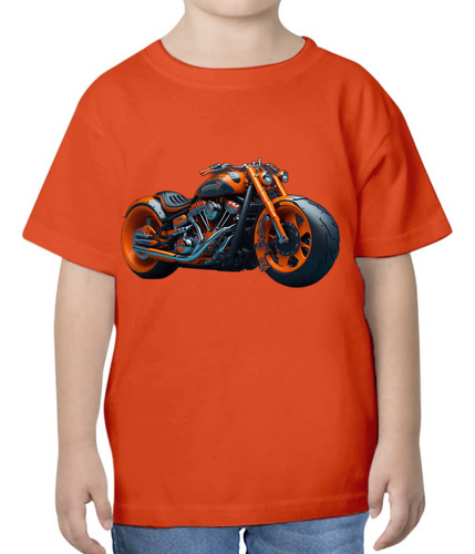 Playera Para Niño Moto Biker Belleza En Dos Ruedas